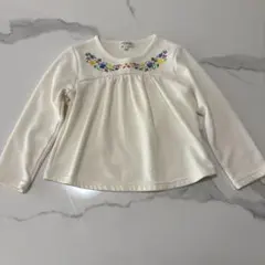 HOO-LA-RUE 長袖カットソー 110 アイボリー