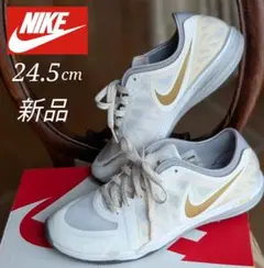 【NIKE】DUAL FUSION 新品☆ラメ紐　ゴールド・ランダムドットソールのサムネイル