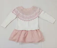 GAP ホワイト ピンク ワンピース