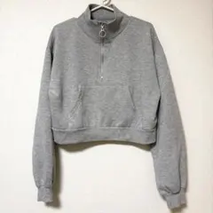 ハーフジップトレーナー／裏起毛