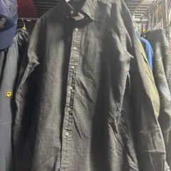 ポロ・ラルフ・ローレン チェック柄長袖シャツ ブラック