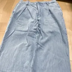 ユニクロ　デニム　パンツ　gパン Lサイズ　柔らかデニム