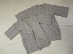 韓国子供服　bien a bien ベージュ 羽織り S/M ２点セット