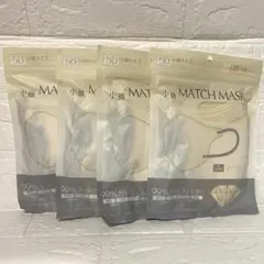 小顔MATCH MASK アイボリー　Lサイズ 10枚入×4 計40枚セット