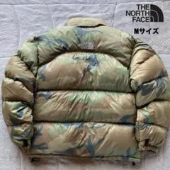 超希少　90s ザ・ノースフェイス 限定迷彩カラー　ヌプシ M センターロゴ
