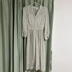 ユニクロ★UNIQLO★シフォンプリーツワンピース★花柄★花柄ワンピース