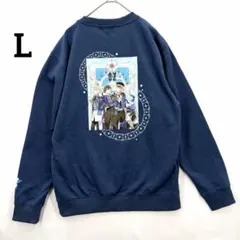 ビジュアルプリズン 長袖 トレーナー L 紺 ネイビー アニメ レア 可愛 美品
