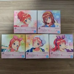 五等分の花嫁　一番くじ　キャンパスボード　５種セット