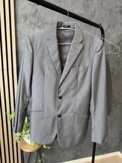 【美品】★COMME CA ISM★ メンズ スーツ上下セット　グレーＳ