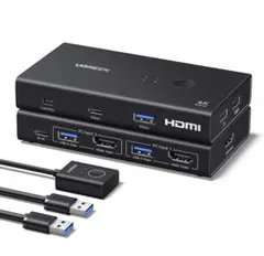 【新品】UGREEN HDMI KVM 切替器