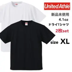 新品 ユナイテッドアスレ ドライアスレチック Tシャツ 白黒 2枚セット XL