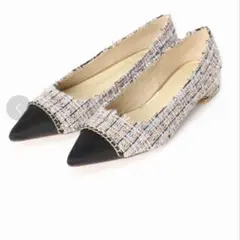 ルタロンLE TALONポインテッドトゥフラットシューズ22