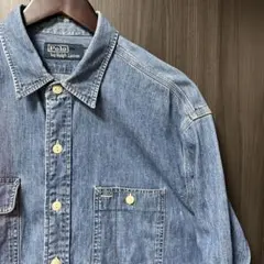 ポロ バイ ラルフローレン ワークシャツ M インディゴ