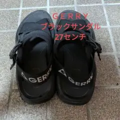 GERRY ブラックスポーツサンダル 27センチ