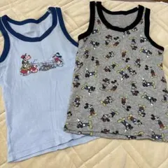 ミッキーマウス タンクトップ 2枚セット 100