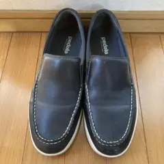 PEDALAアシックスレザー スリッポン 黒