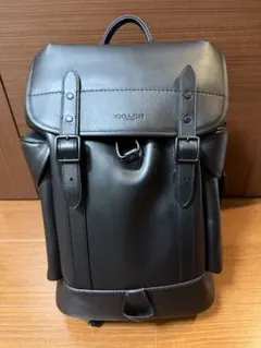 COACH ヒッチ グラブレザー バックパック オールブラックのサムネイル