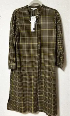 【リラシク】長袖ロングシャツワンピース　Mサイズ