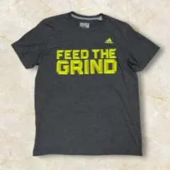 adidas FEED THE GRIND ロゴ US古着 Tシャツ メンズ L