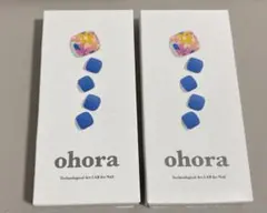 新品☆ohora ２箱セット　ジェルネイルシール　ペディキュア　フット　オホーラ
