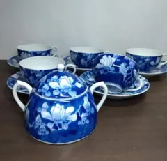 平安 龍岳作 染付 松竹梅 煎茶器 セット - メルカリ