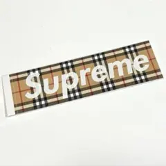 SUPREME BURBERRY BOX LOGO BEIGE STICKER - メルカリ