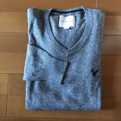 american eagleVネックニット長袖メンズ