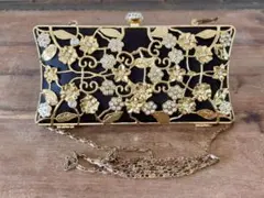 パーティバッグ　結婚式　二次会　クラッチバッグ がま口　ゴールド　クリスマス