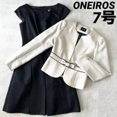 7号　Sサイズ セレモニースーツ　ノーカラージャケット　ワンピース　入学式