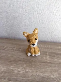 柴犬 ハンドメイド あみぐるみ　手編み