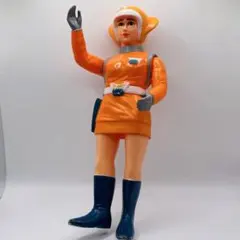 トリプルファイター SAT女性隊員 ソフビ ブルマァク 当時物 昭和レトロ