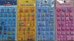 ナルミヤ　タイルシール　4種セット　メゾピアノ　エンジェルブルー ポンポネット