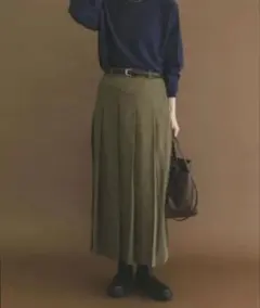 URBAN RESEARCH ITEMS ベルト付きプリーツスカート