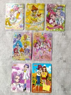プリキュアカードグミ　カード全７枚