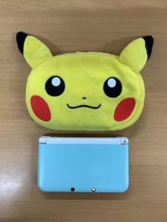 ニンテンドー3DSLL ミント×ホワイト ピカチュウ収納ポーチ付き