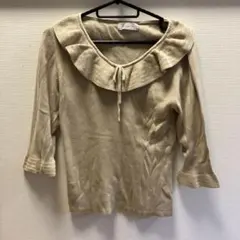 ニット風トップス 七分袖 平成ファッション 森ガール y2k