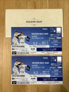 5月13日 ソフトバンクホークス vs 埼玉西武 みずほプレミアムシートS 