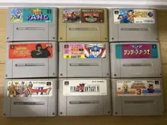 スーパーファミコン ソフト まとめ売り 9本 ジャンク品 動作未確認
