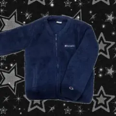 子供服 Champion 紺色 モコモコ ボア ジャケット