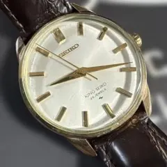 セイコー44KS 25石 手巻き 盾メダリオン 純正リューズ 正確稼動　美品のサムネイル