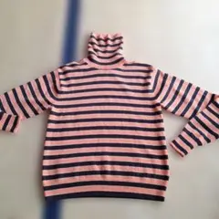 UNIQLO MARNIカシミヤ 100%タートルネックセーター ボーダー