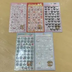 サンリオ　ボンボンドロップシール　5シートセット