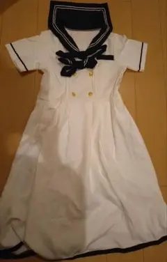 セーラー服 ワンピース 半袖 ネイビー ブルー 衣装 制服 コスチューム
