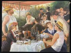 ピエール＝オーギュスト・ルノワール『舟遊びをする人々の昼食』複製画