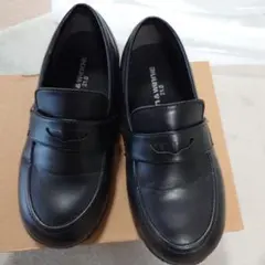 黒ローファー 21.0cm