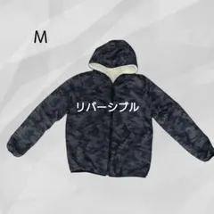 美品 ♪ アウター 迷彩 リバーシブル ジャケット パーカー 付 レディース Ｍ