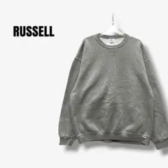 y4426 ラッセルアスレチック スウェット トレーナー 前V ビッグ裏起毛