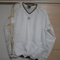 adidas プロフェッショナルジャケット ホワイト/ゴールド