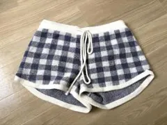 ジェラートピケ　ジェラピケ　パジャマ　部屋着　短パン　青　白　レディース　厚手