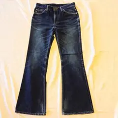 美品 Lee Riders 濃紺 フレア ベルボトム デニムパンツ W31 - メルカリ